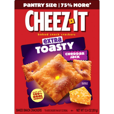 Cheez-It Cheese Crackers Extra Toasty Cheddar Jack Baked Snack Crackers - 12.4 Oz - Image 7