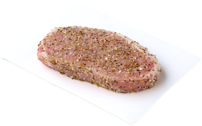 Pork Chops Lemon Pepper Seasoning Thin Cut - .5 Lb - Image 1