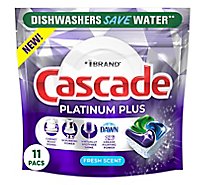 Cascade Platinum Plus Action Pacs Fresh Scent - 11 CT