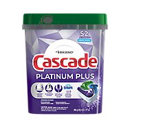 Cascade Platinum Plus Action Pacs Fresh Scent - 52 EA