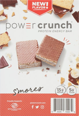 Power Crunch Smores Whey Protein Bars 5 Ct 1.4 Oz - 5-1.4 OZ - Image 6