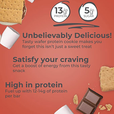 Power Crunch Smores Whey Protein Bars 5 Ct 1.4 Oz - 5-1.4 OZ - Image 7
