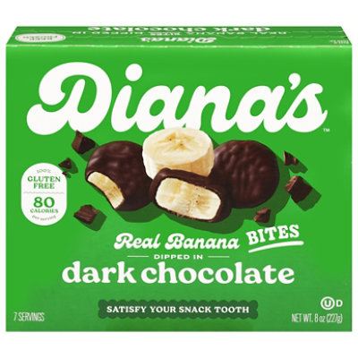 Diana's Dark Chocolate Banana Bites - 8 Oz - Image 1