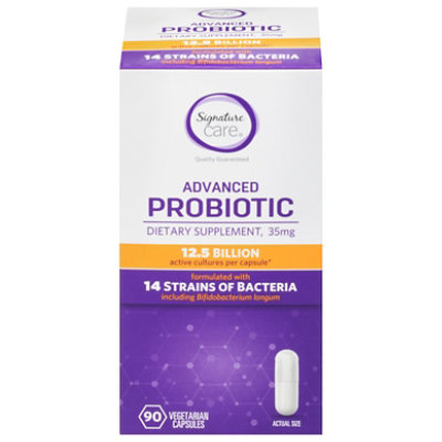 Signature Select/Care Dietary Supplement Probiotic 14 Strains Capsules 35mg 90 Ct - 90 CT - Image 1