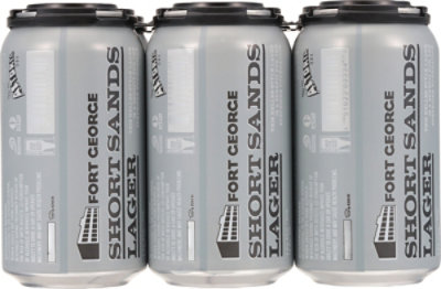 Fort George Brewery Short Sands Lager Beer Cans - 6-12 Fl. Oz. - Image 4