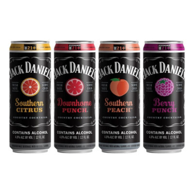 Jack Daniels Country Cocktail Malt In Slim Cans Variety Pack - 12-12 Fl ...