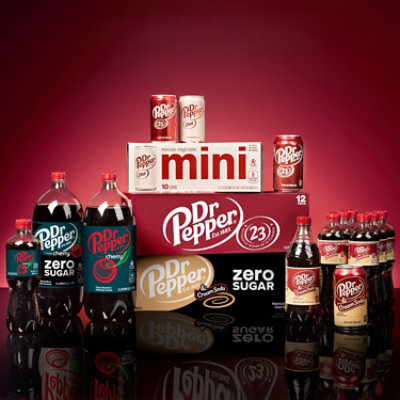 Dr Pepper Zero Sugar Strawberries And Cream Soda Bottle - 20