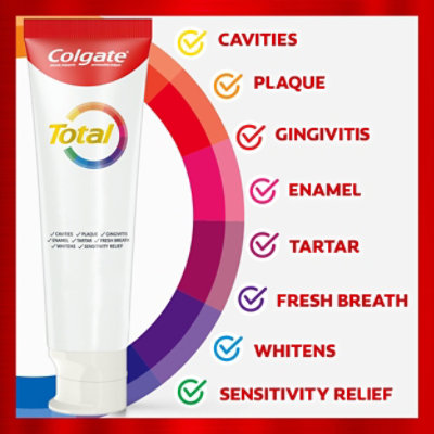 Colgate Total Whitening Fresh Boost Toothpaste 5.1 Oz - 5.1 OZ - Image 2