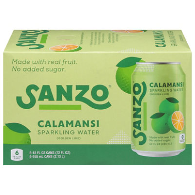 Sanzo Sparkling Water Calamansi 6 Count - 72 Fl. Oz. - Image 3