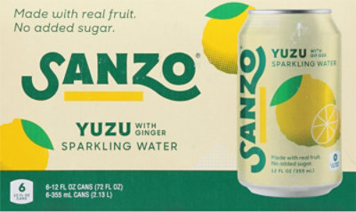 Sanzo Sparkling Water Yuzu 6 Count - 72 Fl. Oz. - Image 6