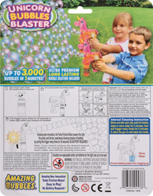 Spinning Light Unicorn Bubbles Blaster 2 Oz - Each - Image 3
