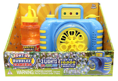 Placo Light Up! Bubbles Camera - Each - Image 1