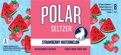 Polar Strawberry Watermelon Seltzer - 8-12 Fl. Oz. - Image 8