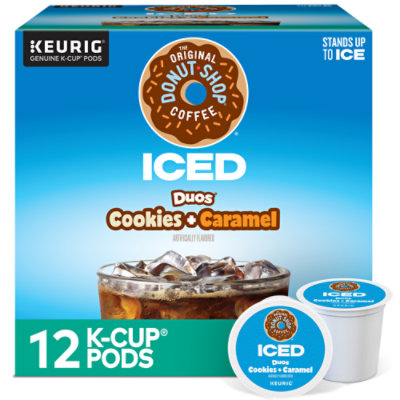 The Original Donut Shop Iced Duos Cookies Caramel Coffee Keurig Single Serve K Cup Pods - 12 Count - Image 1