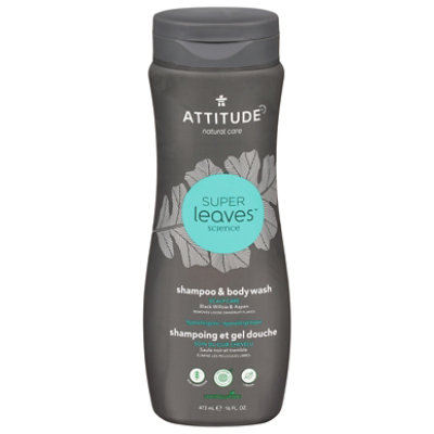 Attitude Super Leaves Science Scalpcare Black Willow & Aspen Shampoo & Body Wash - 16 Fl. Oz. - Image 3