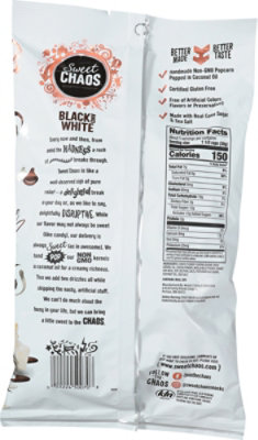 Sweet Chaos Black And White Drizzle Popcorn - 5.5 Oz - Image 6