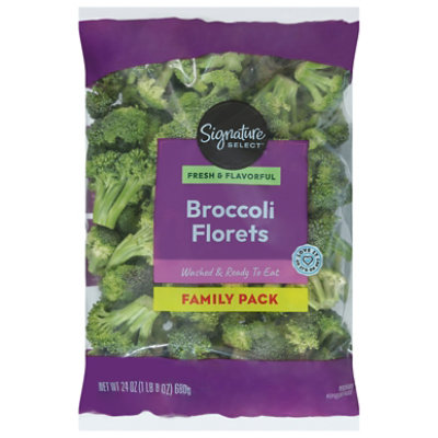 Signature SELECT/FARMS Broccoli Florets Family Pack - 24 Oz