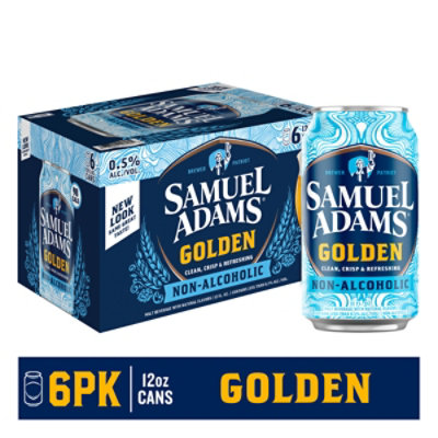 Samuel Adams Golden Non-Alcoholic Beer Cans - 6 -12 Fl. Oz. - Image 1