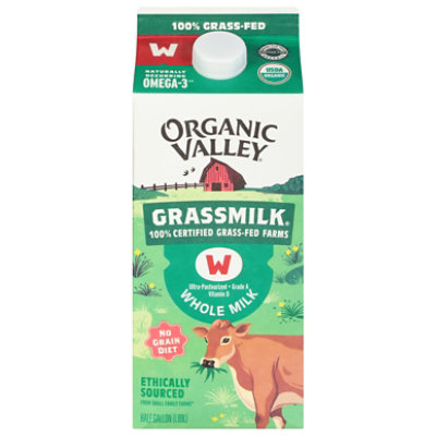 Organic Valley Grassmilk Organic Whole Milk - 0.5 Gallon - Image 3