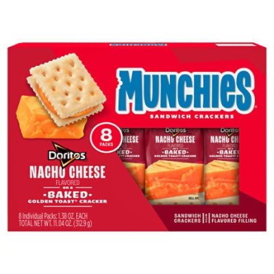 Munchies Nacho Cheese Sandwich Crackers - 8 Count - Image 3