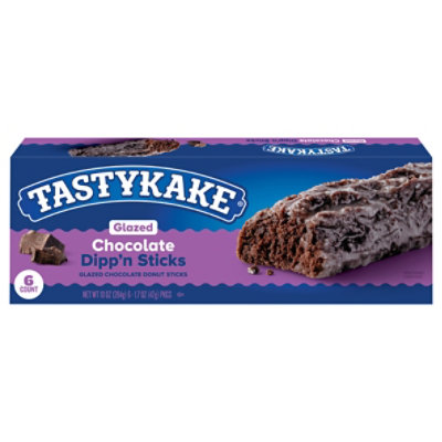 Tastykake Glazed Dippn Sticks Chocolate Donut Sticks - 6 Count - Image 1