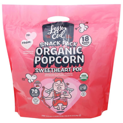 Lesser Evil Swtheart Pop Organic Popcorn - 10.8 Oz - Image 2