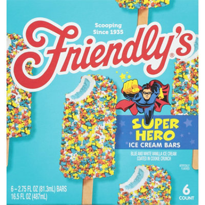 Friendly's Super Hero Krunch Ice Cream Bars - 6-2.75 Fl. Oz. - Image 1