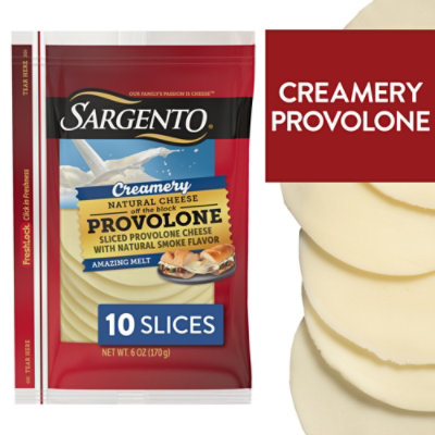 Sargento Creamery Sliced Provolone Natural Cheese - 10 Count - Image 1