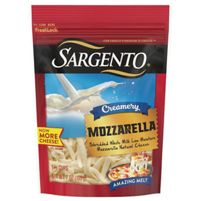 Sargento Creamery Mozzarella Cheese Shred - 7 Oz - Image 3