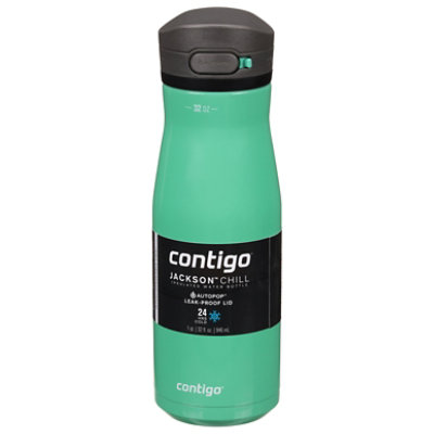 Contigo Water Bottle, Insulated, Contigo Stainless Steel, Autopop, Coriander, 32 Ounces