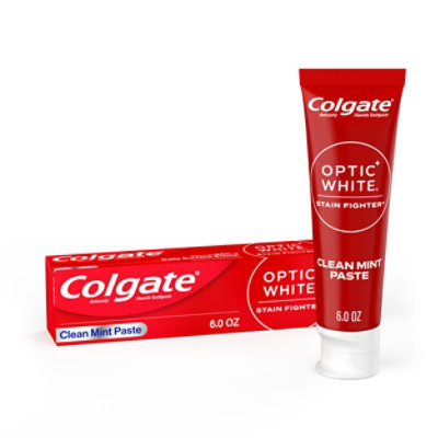 Colgate Optic White Stain Fighter Clean Mint Toothpaste - 6 Oz - Image 1