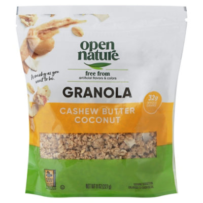 Open Nature Cashew Butter Coconut Granola - 8 Oz - albertsons