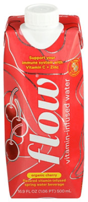 Flow Organic Vitamin Water Cherry - 16.9 Fl. Oz. - Image 3