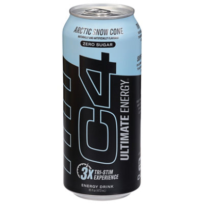 C4 Energy Arctic Snow Cone Energy Drink - 16 Fl. Oz. - Image 3