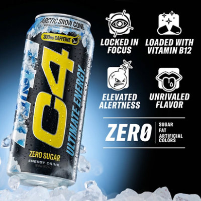 C4 Ultimate Energy Arctic Snow Cone - 16 Fl. Oz. - Image 2