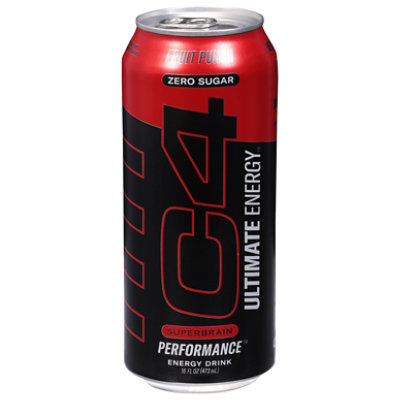 C4 Ultimate Performance Fruit Punch Energy Drink - 16 Fl. Oz. - Image 3