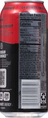 C4 Ultimate Performance Fruit Punch Energy Drink - 16 Fl. Oz. - Image 6