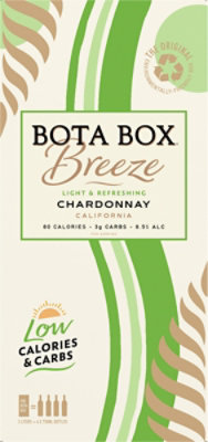 Bota Box Breeze Chardonnay White Wine 3L (4 750ml Bottles) - Image 2