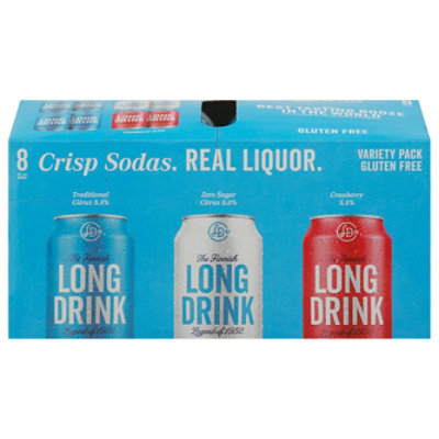 Long Drink Crisp Soda Variety In Cans - 8-12 Fl. Oz. - Image 3