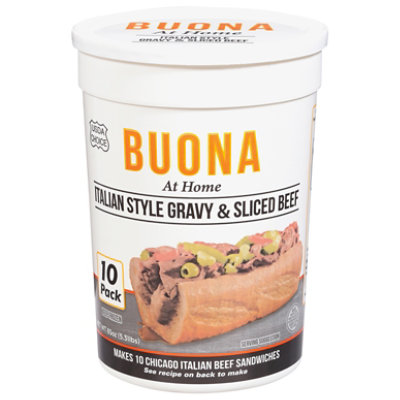 Buona Italian Style Gravy & Beef Tub 85 Oz JewelOsco