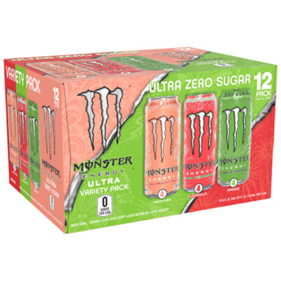 Monster Ultra Zero Sugar Energy Drink Variety Pack - 12-16 Fl. Oz. - Image 1