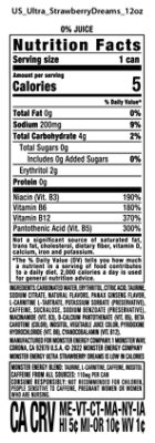 Monster Energy Ultra Strawberry Dreams -  6 - 12 Oz - Image 3