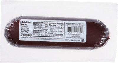 Yanceys Fancy Summer Beef N Garlic Sausage - 12 Oz - Image 6