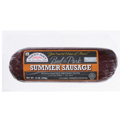Yanceys Fancy Summer Pork N Beef Sausage - 12 Oz - Image 1