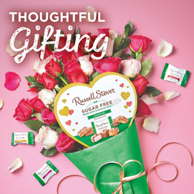 RUSSELL STOVER Valentine's Sugar Free Heart Chocolate Candy Gift Box - 8.3 Oz - Image 4