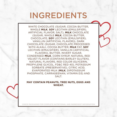 RUSSELL STOVER Valentine's Red Velvet Truffle Milk & Dark Chocolate Heart Gift Box - 9.46 Oz - Image 4