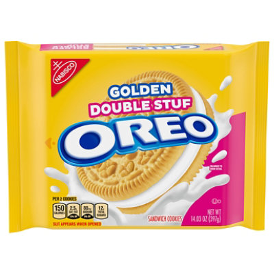 Oreo Golden Double Stuf Sandwich Cookies 14.03 Oz - 14.03 OZ - Image 3