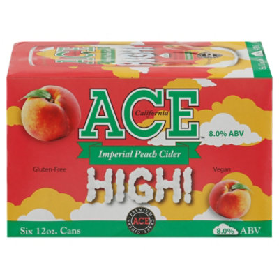 ACE Cider High Imperial Peach Cider In Cans Multipack - 6-12 Fl. Oz. - Image 3