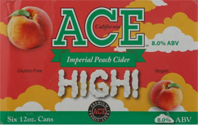 ACE Cider High Imperial Peach Cider In Cans Multipack - 6-12 Fl. Oz. - Image 4