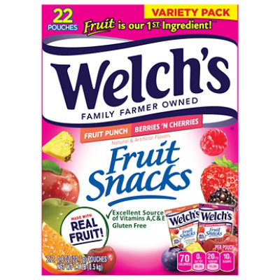 Welch's Berries 'N Cherries & Fruit Punch Combo  Fruit Snacks - 17.6 Oz - Image 3